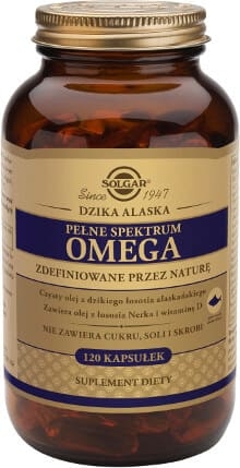 Pełne Spektrum Omega Łosoś Alaskański 120kapsułek