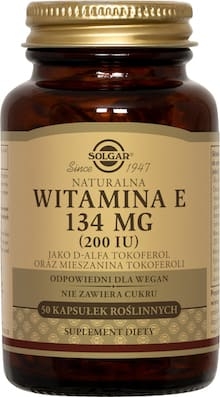 Naturalna Witamina E 134 mg SOLGAR