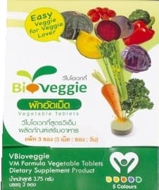 Warzywa liofilizowane 3 saszetki Bioveggie 