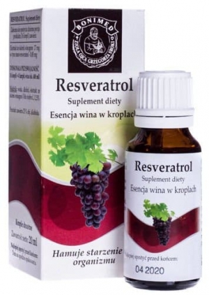 Resveratrol - esencja wina w kroplach 20 ml