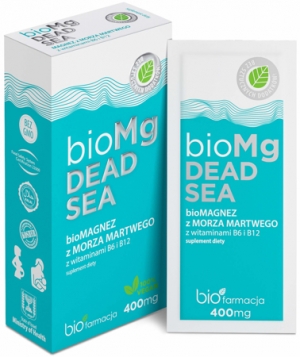 Organiczny Magnez Dead Sea+B6+B12 7 saszetek