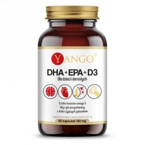 DHA + EPA + D3 - 60 kaps. Yango 
