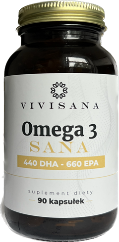Omega 3 Sana 90 kpas. - 440 DHA - 660 EPA Sardela peruwiańska 