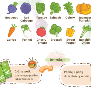 Warzywa liofilizowane 30 saszetek Bioveggie