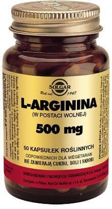 L-Arginina 500 mg 50 kapsułek Solgar
