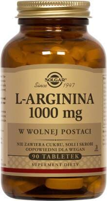 L-Arginina 1000 mg 90 tabletek Solgar
