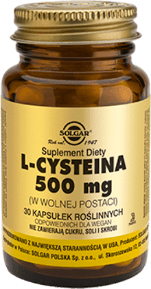 L-Cysteina 500 mg 30 kapsułek Solgar