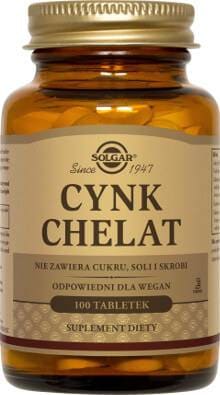 Cynk chelat aminokwasowy 100 tabletek Solgar