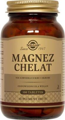 Magnez chelat aminokwasowy 100 tabletek Solgar