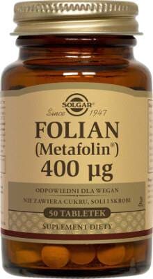 Folian (Metafolin) 400µg  50 tabletek Solgar 