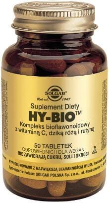 Hy Bio kompleks bioflawonoidowy z witaminą C,dziką różą i rutyną 50 tabletek SOLGAR