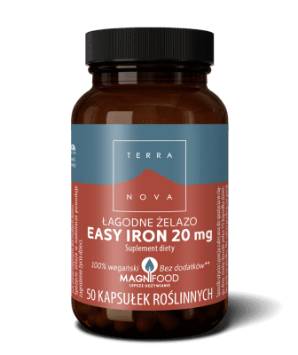 Łagodne żelazo easy iron 20 mg 50 kapsułek 