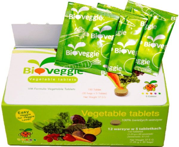 Warzywa liofilizowane 30 saszetek Bioveggie