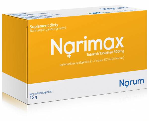  Narine Narimax Tabletki bez sterynianu 500 mg, 30 Tabletek