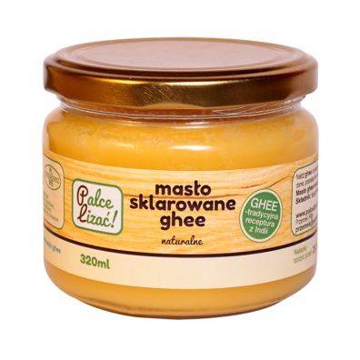 Masło sklarowane Ghee naturalne 320 ml Palce Lizać