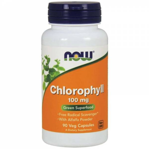 Chlorophyll 100mg 90 kaps. Now