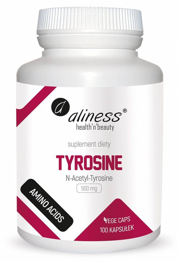 N-Acetyl-Tyrosine 500 mg x 100 Vege caps. Aliness